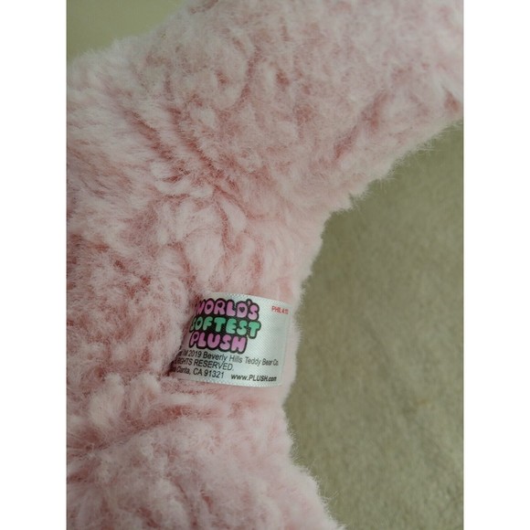 WORLDS SOFTEST Plush Teddy BEAR Stuffed Animal PINK Beverly Hills Teddy Bear Co - Picture 3 of 4